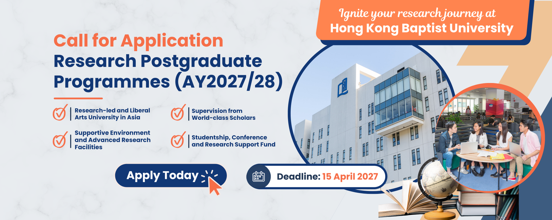 Call for Application Research Postgraduate Programmes (AY2027/28)