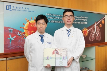 HKBU-led research unveils cell entry mechanism of SARS-CoV-2 and therapeutic target for COVID-19
