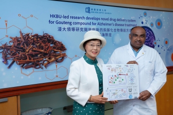HKBU-led research develops novel drug delivery system for Gouteng compound for Alzheimer’s disease treatment