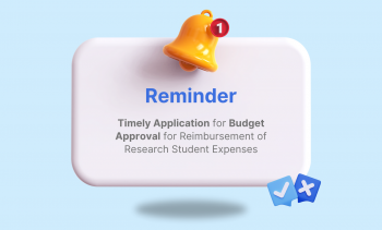 Timely Application for Budget Approval for Reimbursement of Research Student Expenses